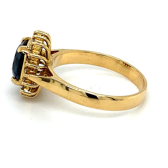 Certified Cobalt Blue Spinel 2.00ct Diamond Ring - Picture 5 of 7